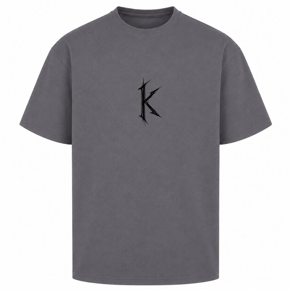 Krypta Signature Oversized Tee - dark grey 