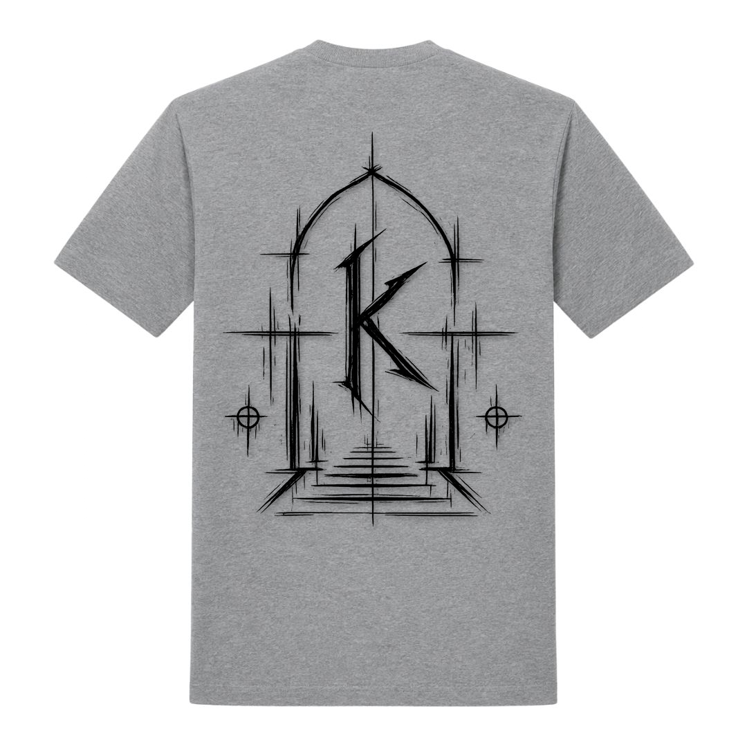 Basic Krypta T-Shirt - grey melange - Rueckseite